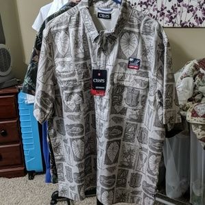 Chaps moisture wicking button-up shirt 2XL new w/t